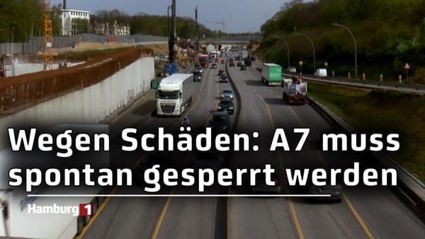 Straßenschäden entdeckt: A7 bis zum Wochenende spontan teilgesperrt