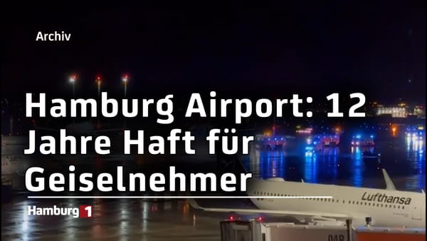 Geiselnehmer vom Hamburger Flughafen zu einer Haftstrafe von 12 Jahren verurteilt