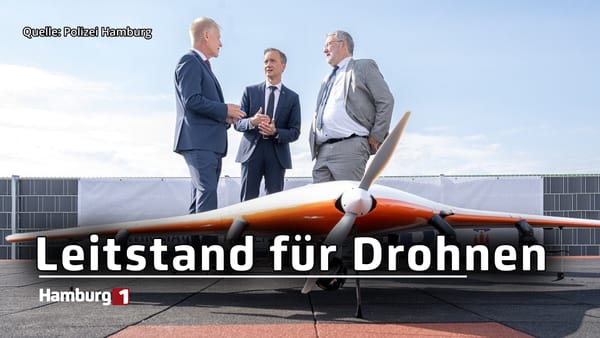 dronePORT: Neuer Leitstand für Drohnen am Hamburger Hafen