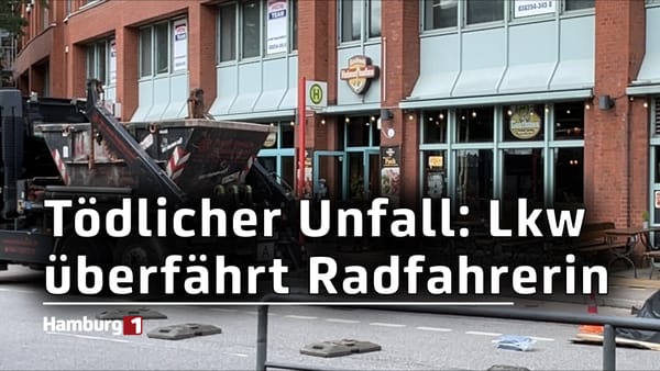 Baumwall: Lkw erfasst Radfahrerin