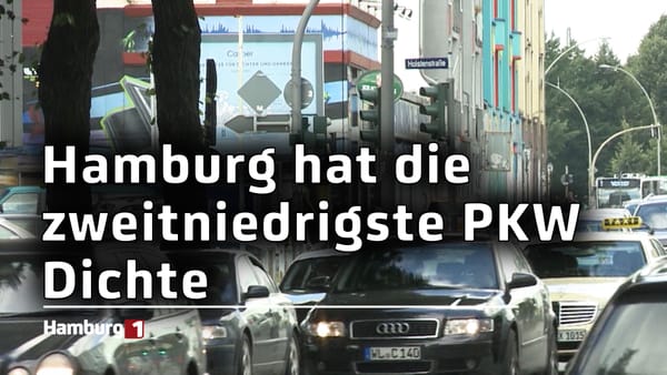 Hamburg hat die zweitniedrigste PKW-Dichte im Vergleich zu allen anderen Bundesländern