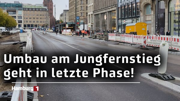 Baustelle am Jungfernstieg: Umbau geht in letzte Phase - Abschluss für Mai 2025 geplant