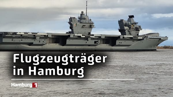 Flugzeugträger "Queen Elizabeth": Mit Verspätung kommt das Marineschiff in Hamburg an