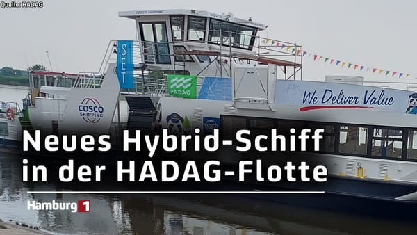 Neue Hybrid-Fähre: Zweites Schiff der HADAG wird elektrisch betrieben