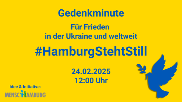 Gedenkminute #HamburgStehtStill 2025