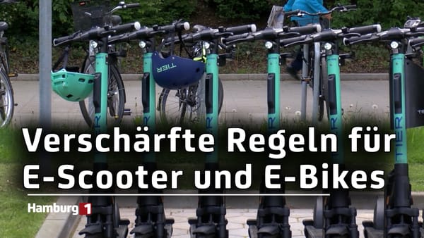 Hamburg verschärft Regeln für E-Scooter und E-Bikes