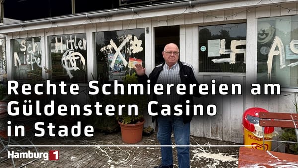 Güldenstern Casino in Stade: Rechte Schmierereien wie ,,Asiahass" und ,,Hitler" schockieren Gastwirt