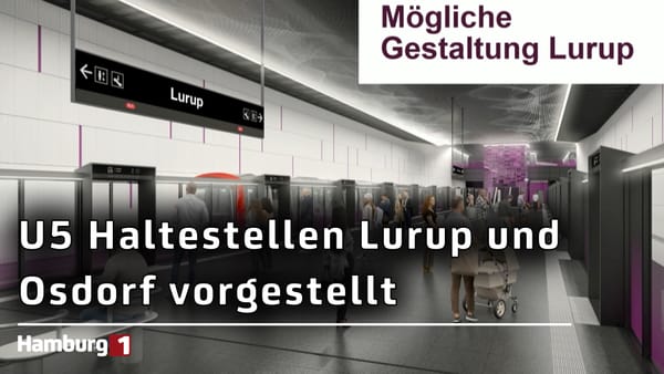 Verlängerung der U5 im Hamburger Westen: Haltestellen für Lurup und Osdorf präsentiert