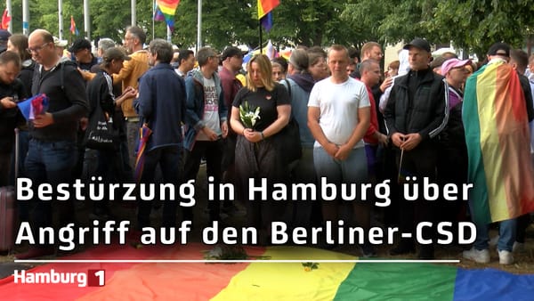 Nach Anschlag auf den CSD in Berlin: 800 Teilnehmer bei Kundgebung in Hamburg